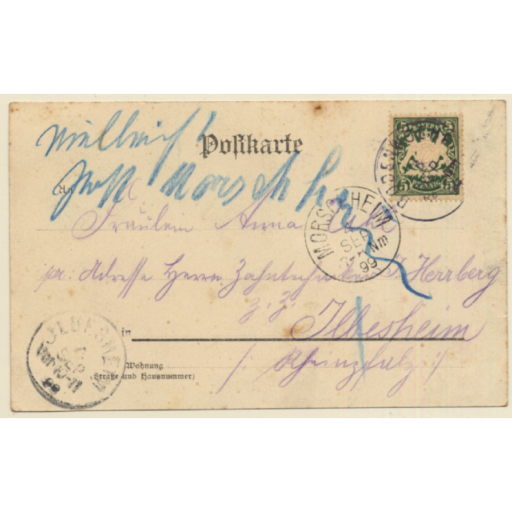 Neunburg Vorm Wald / Germany: Partial View (Vintage PC 1899)