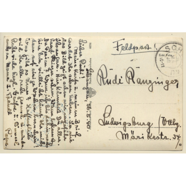 Bavaria / Germany: Schongau Am Lech (Vintage RPPC 1940)