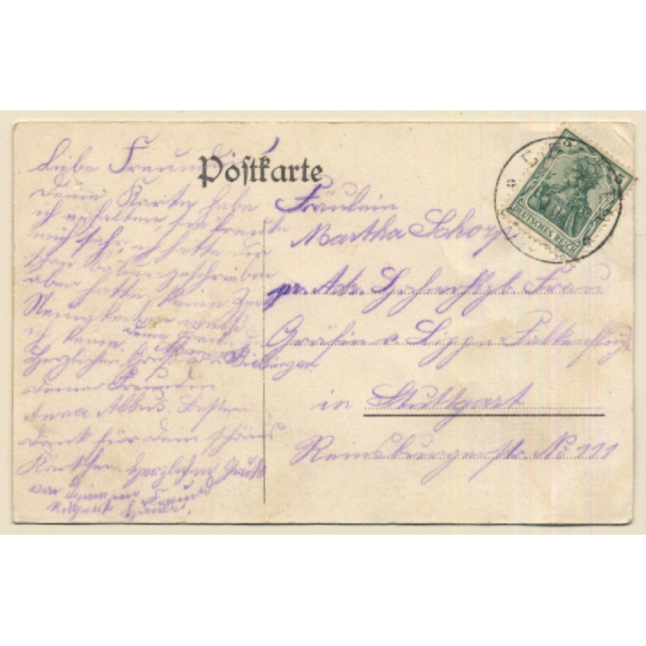 Baden Württemberg / Germany: Schloss Wachendorf (Vintage PC 1910)