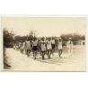 Large Group Of Congolese Sportsmen (Vintage Photo: Belgian Congo B/W 1930s/1940s)