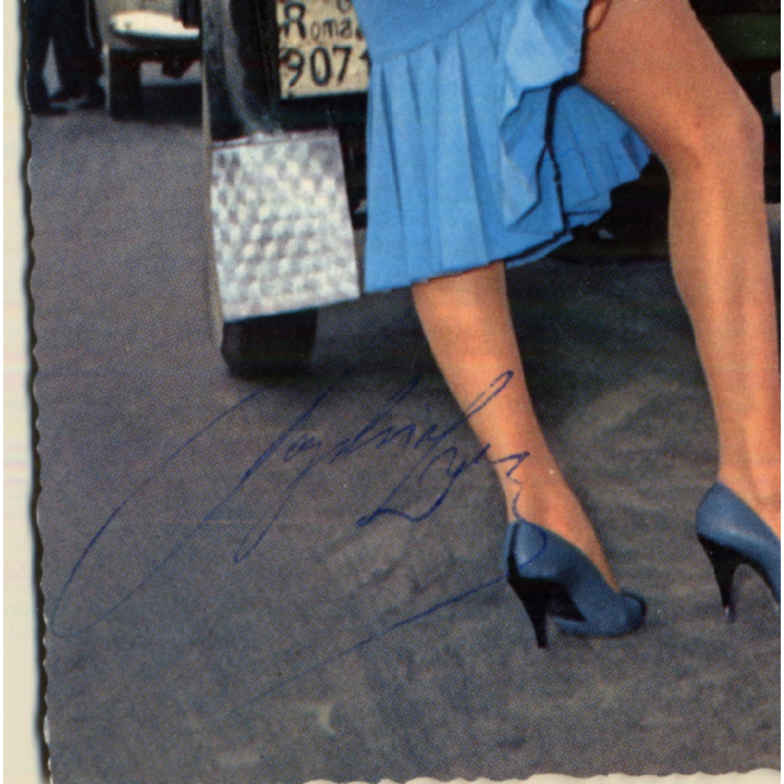 Sophia Loren In 'What A Woman' / Autographed - Pin-Up (Vintage PC ~1950s/1960s)