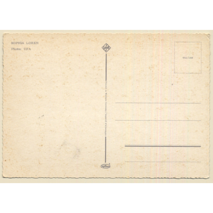 Sophia Loren In 'What A Woman' / Autographed - Pin-Up (Vintage PC ~1950s/1960s)