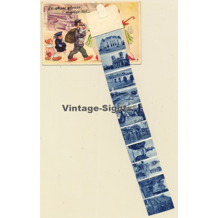 France: Le Gosse Pleure, Montre Lui...Macon (Vintage Leporello PC 1951)