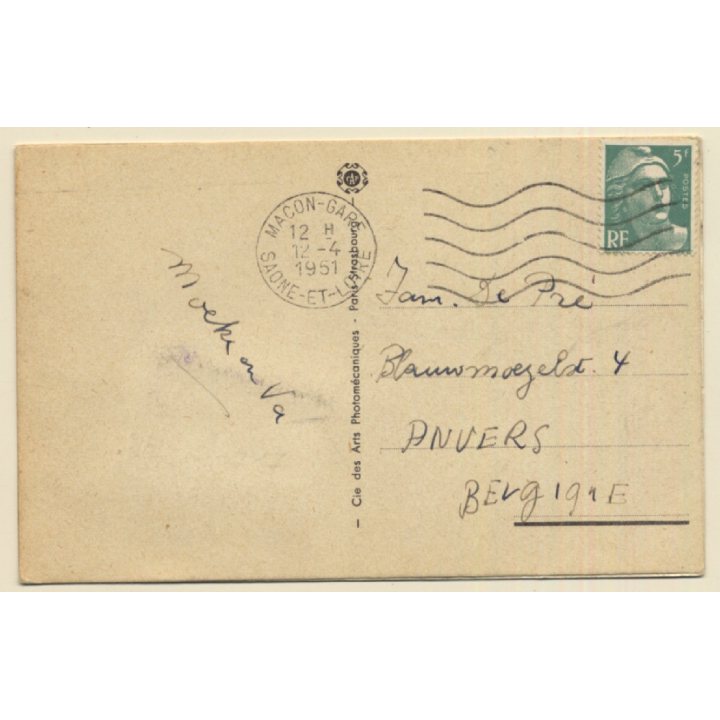 France: Le Gosse Pleure, Montre Lui...Macon (Vintage Leporello PC 1951)