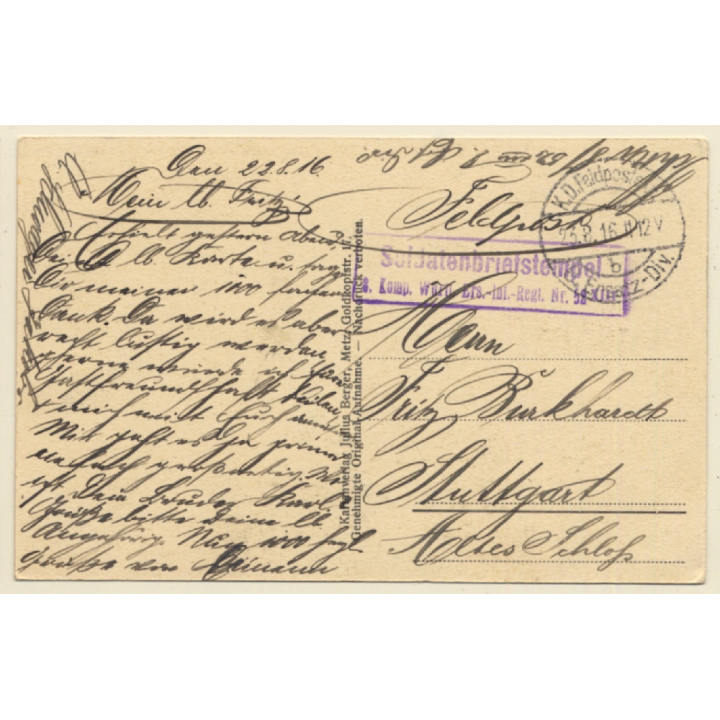 Bouillonville / France: Partial View - Moselle (Vintage PC 1916)