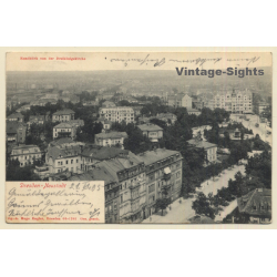 Dresden Neustadt: Rundblick Von Der Dreikönigskirche (Vintage PC 1905)