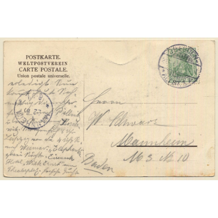 Dresden Neustadt: Rundblick Von Der Dreikönigskirche (Vintage PC 1905)