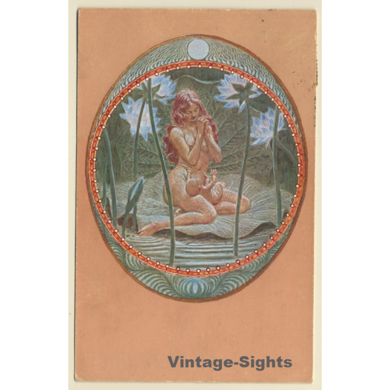 Fidus: Weihnacht II / Art Nouveau (Vintage Artist PC 1923)