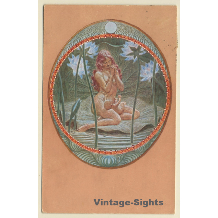 Fidus: Weihnacht II / Art Nouveau (Vintage Artist PC 1923)