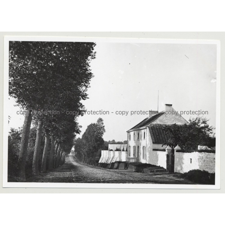 Hotel Du Musée 5: Outbuilding - Waterloo / Belgium (Vintage A.C.L. Archive Photo B/W ~1950s)