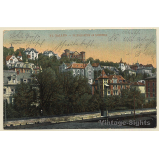 St.Gallen / Switzerland: Villenquartier Am Rosenberg (Vintage PC 1907)
