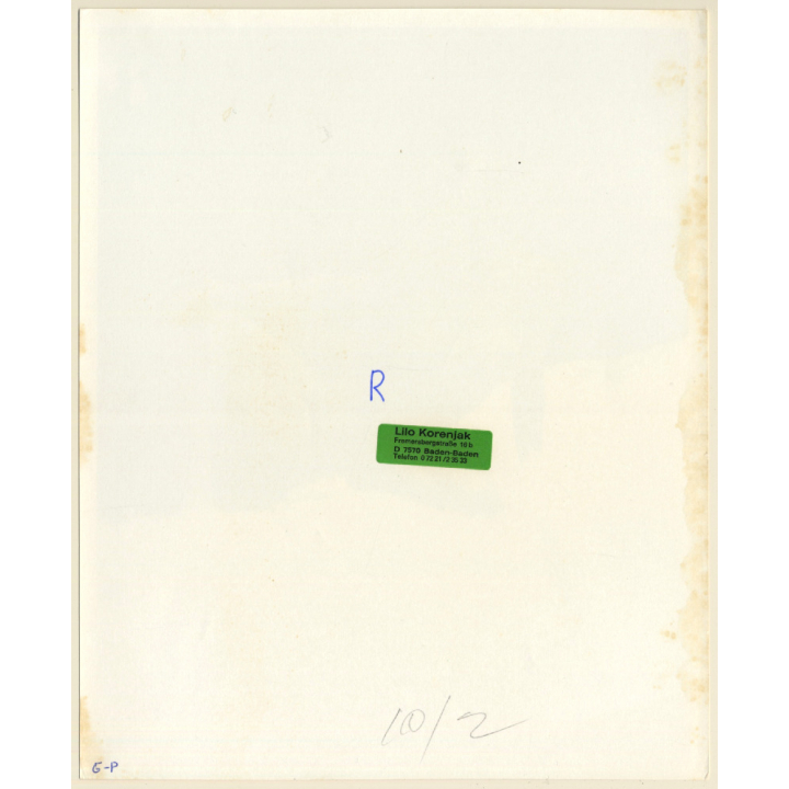 Erotic Study: Busty Slim Dark-Skinned Nude *1 / Sun Visor (Vintage Photo KORENJAK 1970s/1980s)