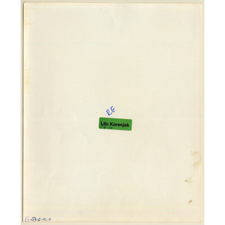 Erotic Study: Tantilizing Dark-Skinned Nude On Floor (Vintage Photo KORENJAK 1970s/1980s)