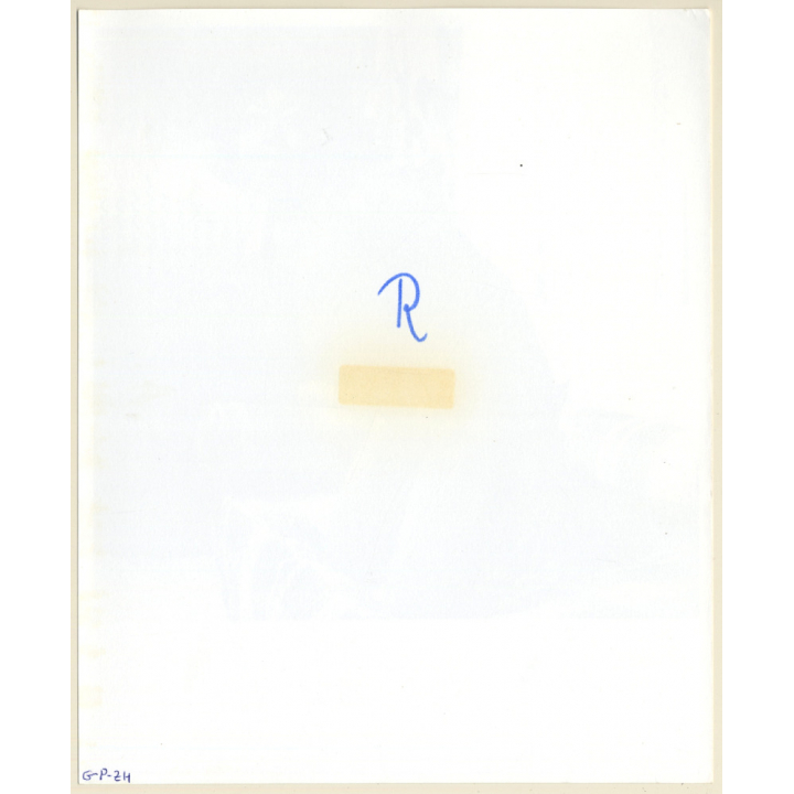 Erotic Study: Chubby Busty Dark-Skinned Nude On Checkered Couch*1 (Vintage Photo KORENJAK 1970s/1980s)