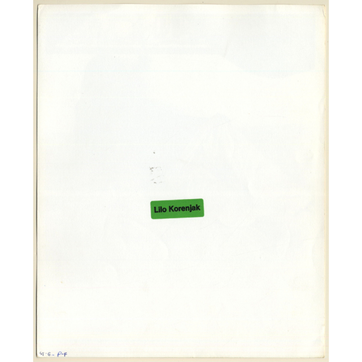 Erotic Study: Racy Dark-Skinned Semi Nude Takes Off Pants (Vintage Photo KORENJAK 1970s/1980s)