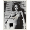 Erotic Study: Intense Take Of Natural Dark-Skinned Nude Standing (Vintage Photo KORENJAK 1970s/1980s)
