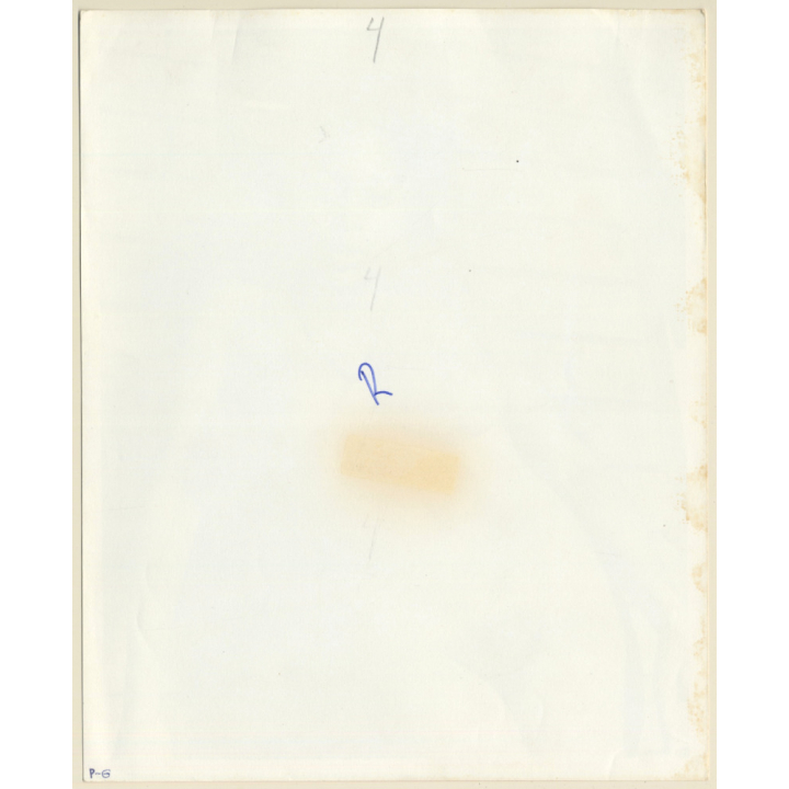 Erotic Study: Intense Take Of Natural Dark-Skinned Nude Standing (Vintage Photo KORENJAK 1970s/1980s)