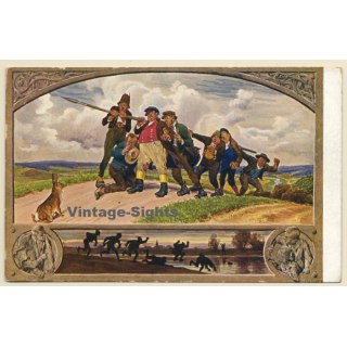 Die 7 Schwaben - Meinholds Schulbilder (Vintage PC ~1920s)