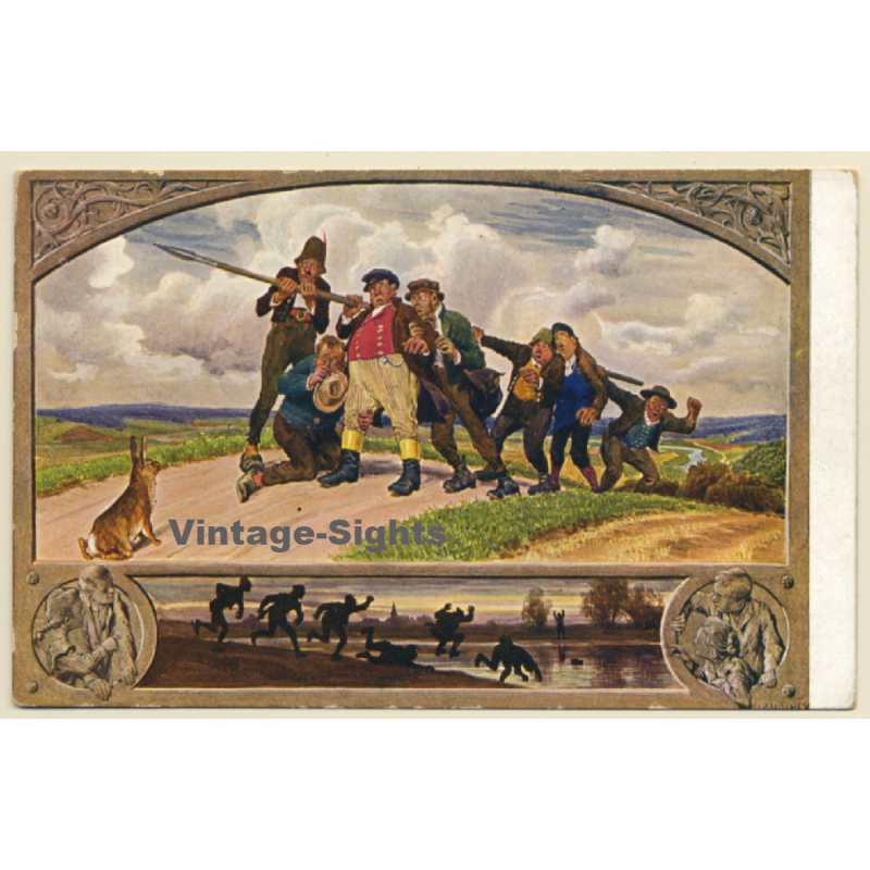 Die 7 Schwaben - Meinholds Schulbilder (Vintage PC ~1920s)
