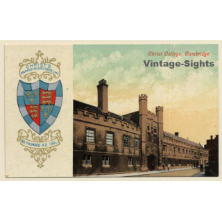 Cambridge / United Kingdom: Christ College (Vintage PC ~1910s/1920s)