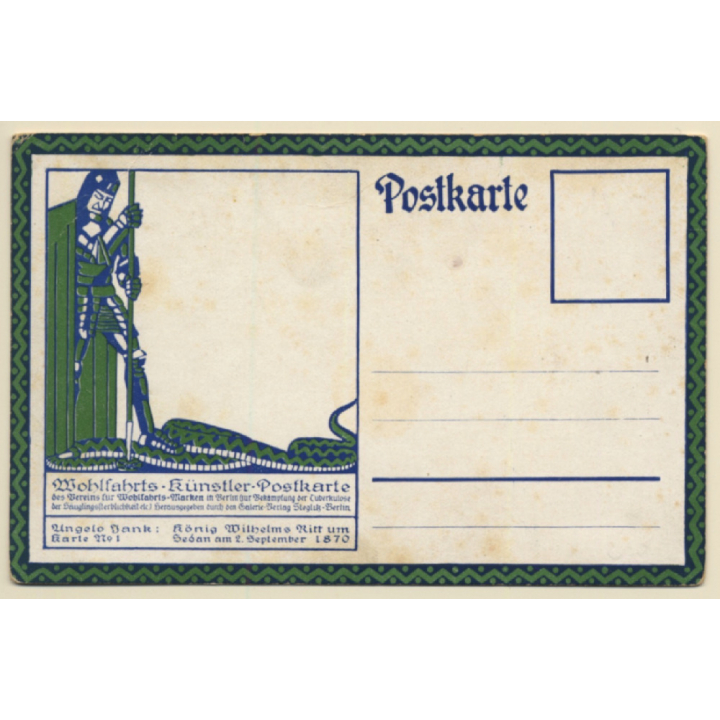 König Wilhelms Ritt Um Sedan 2.9.1870 (Vintage PC 1910s)