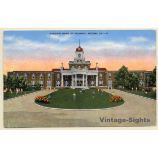 Macon / USA: Masonic Home Of Georgia (Vintage PC ~1930s/1940s)
