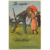 Tir Rapide - Schnellfeuer: Soldat Küsst Angebetete (Vintage Artist PC 1929)