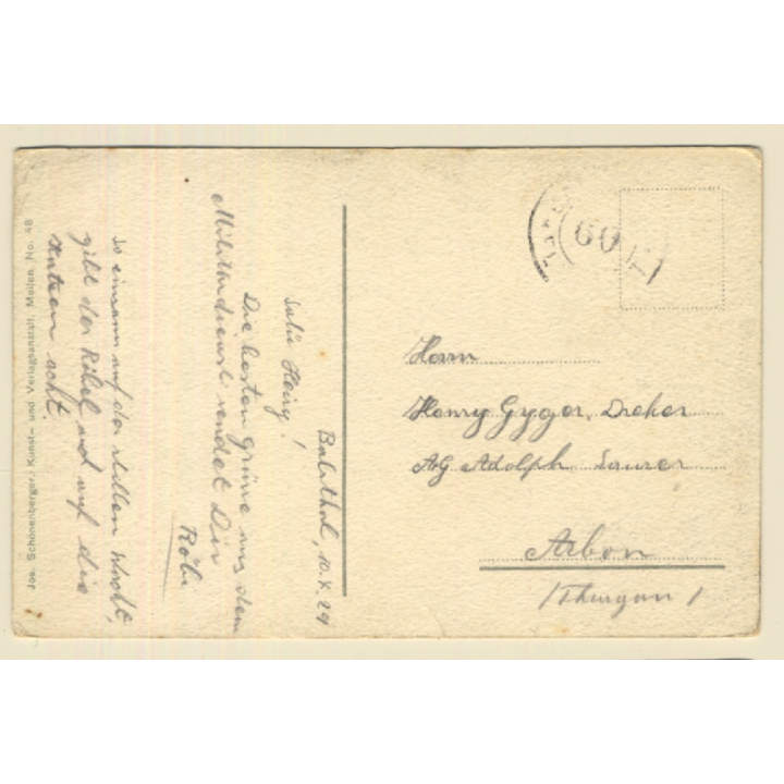 Tir Rapide - Schnellfeuer: Soldat Küsst Angebetete (Vintage Artist PC 1929)