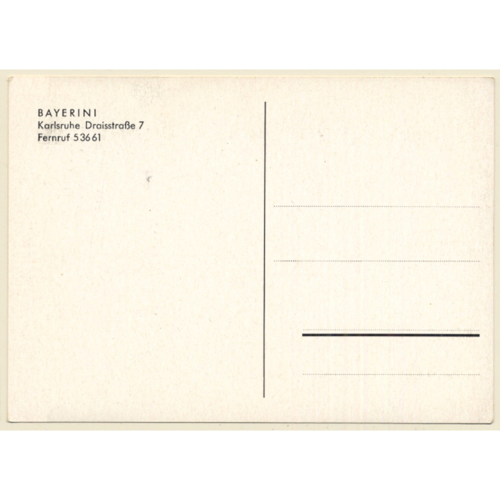 Circus Clown Bayerini / Autographed  (Vintage PC 1963)