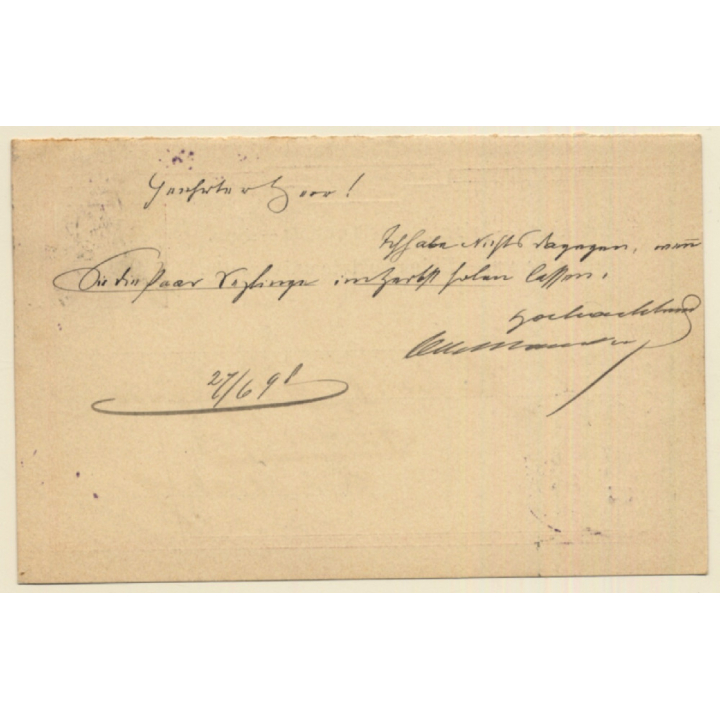 Deutschland Württemberg Württ. Post 10 Pfennig (Vintage Postal Stationery 1898)