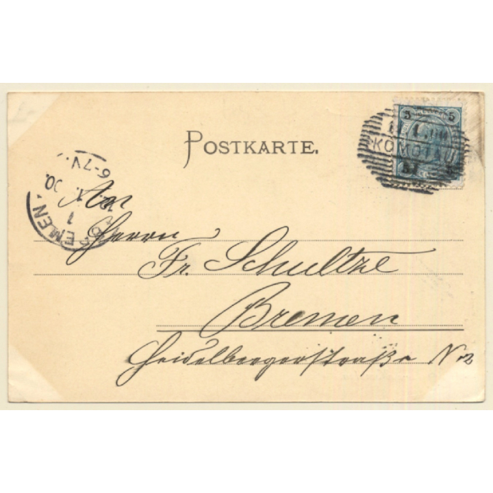 Komotau - Chomutov / Czechia: Marktplatz (Vintage PC 1900)