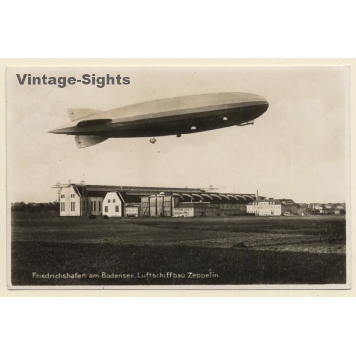 Friedrichshafen: Luftschiffbau Graf Zeppelin / Luftschiffhalle (Vintage RPPC 1934)