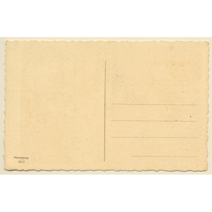 Little Girl On Telephone*1 (Vintage MONOROSS Artist PC ~1920s/1930s)