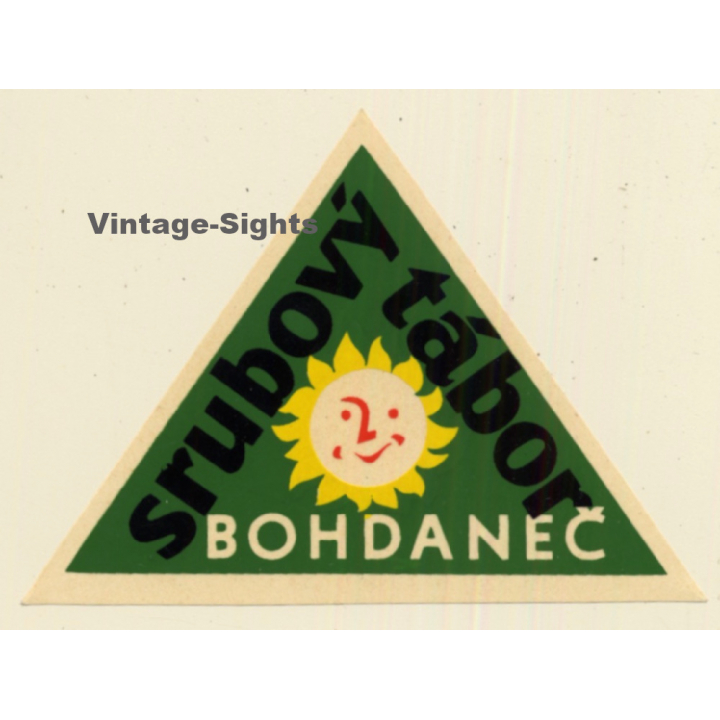 Bohdaneč / Czechia: Srubovy Tábor (Vintage Luggage Label)