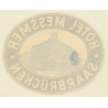 Saarbrücken / Germany: Hotel Messmer (Vintage Luggage Label)