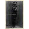 Maid In Latex Dress In Bondage / Full Face Mask - BDSM (2nd Gen. Photo 1960s)