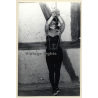 Darkhaired Maid Tied In Dungeon / Bondage - Gag - BDSM (2nd Gen. Photo 1960s)