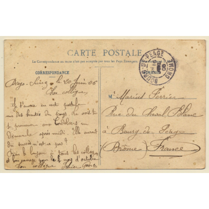 Madagascar: Jeune Fille De La Tribu Des Tevonjes / Ethnic - Risqué  (Vintage PC 1906)