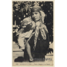 Maghreb: Femme Bédouine Et Son Enfant / Ethnic - Traditional Garb (Vintage PC ~1900s/1910s)