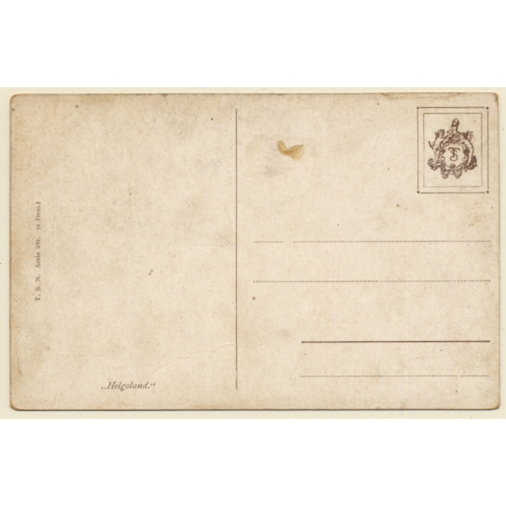 Germany: Helgoland - Leuchtturm / Lighthouse (Vintage PC 1910s/1920s)