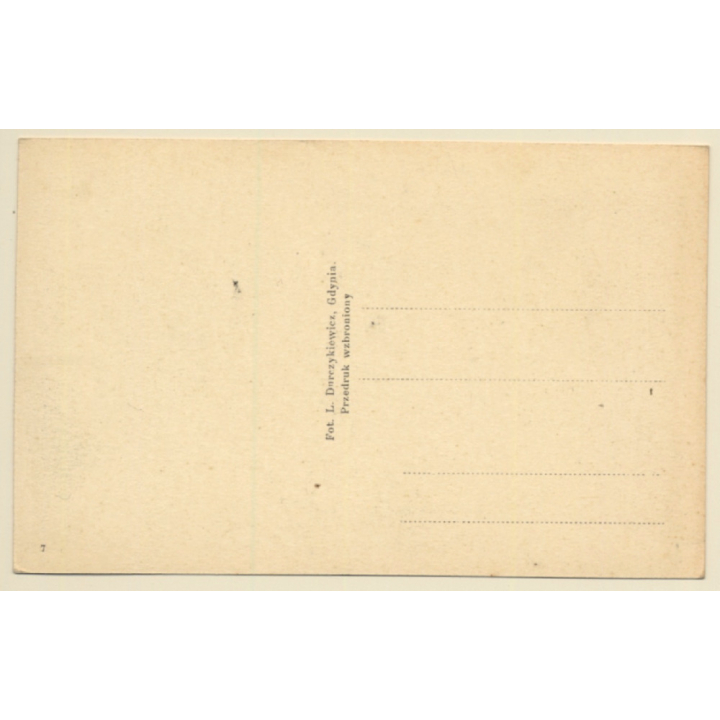 Hel / Poland: Latarnia Morska Na Helu / Lighthouse (Vintage PC ~1920s/1930s)