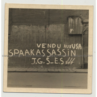 Vendu Aux USA - Spaak Assasin JGS E.S (Vintage Photo Of Graffiti 1964 B/W)
