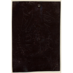 Funny Take Of Young Guy / Arcade Comic Tintype (Vintage Ferrotype Photo 1892)