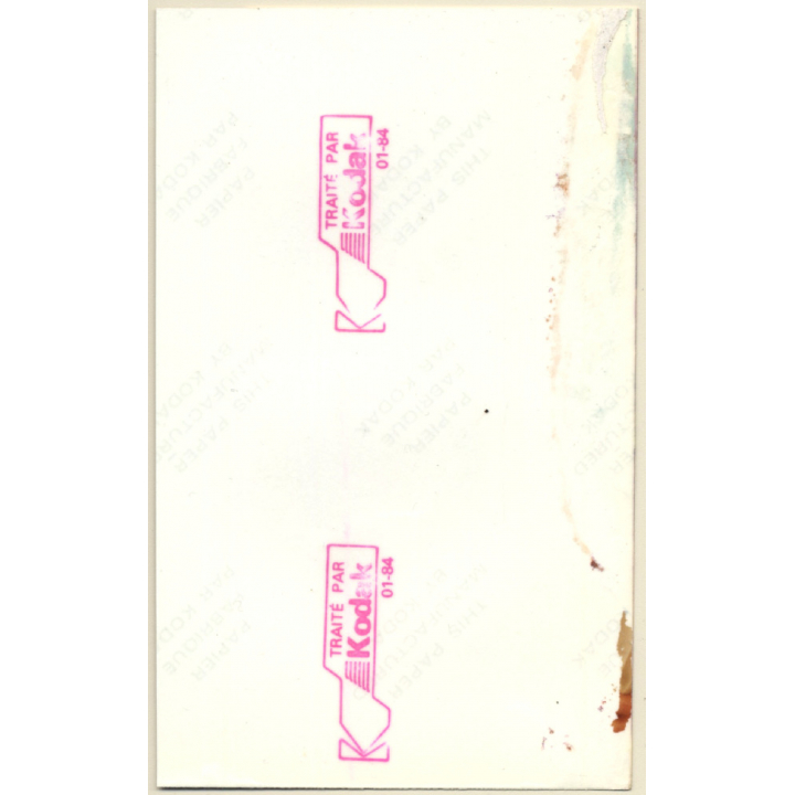 Upper Body Of Dreamy Blonde Nude (Vintage Photo France 1984)