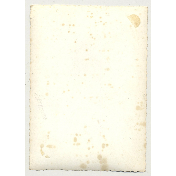 African Woman W. Headscarf In Sarong (Vintage Photo B/W Africa 1940s/1950s)