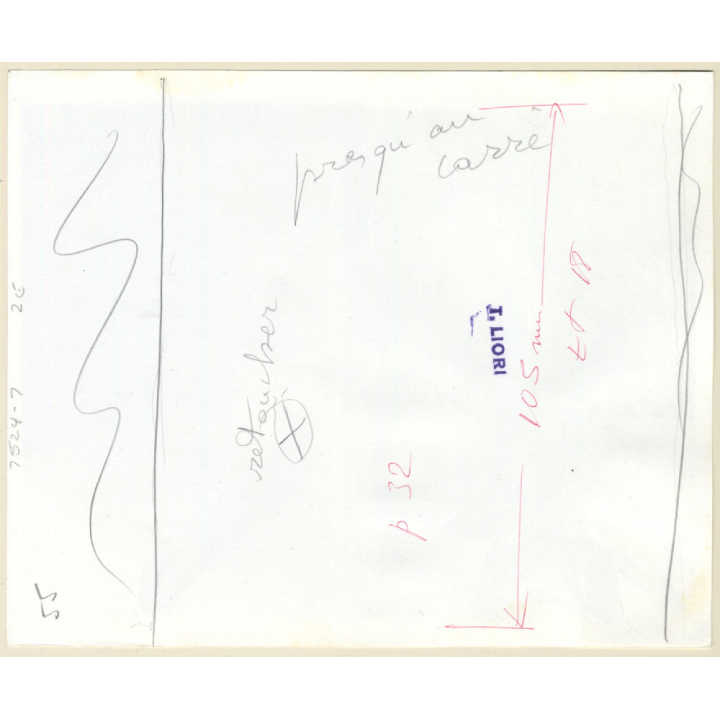 Erotic Study by T.Liori: 2 Nude Blondes Kneeling Bed - Butt / Lesbian INT (Vintage Photo KORENJAK 1970s/1980s)