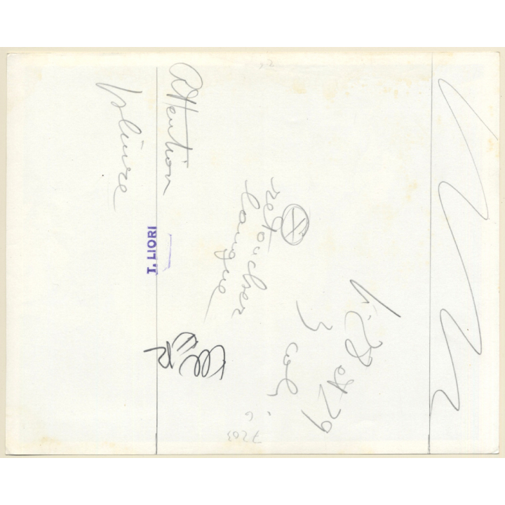 Erotic Study by T.Liori: 2 Slim Nudes Lolling Around On Mirror / Lesbian INT (Vintage Photo KORENJAK 1970s/1980s)