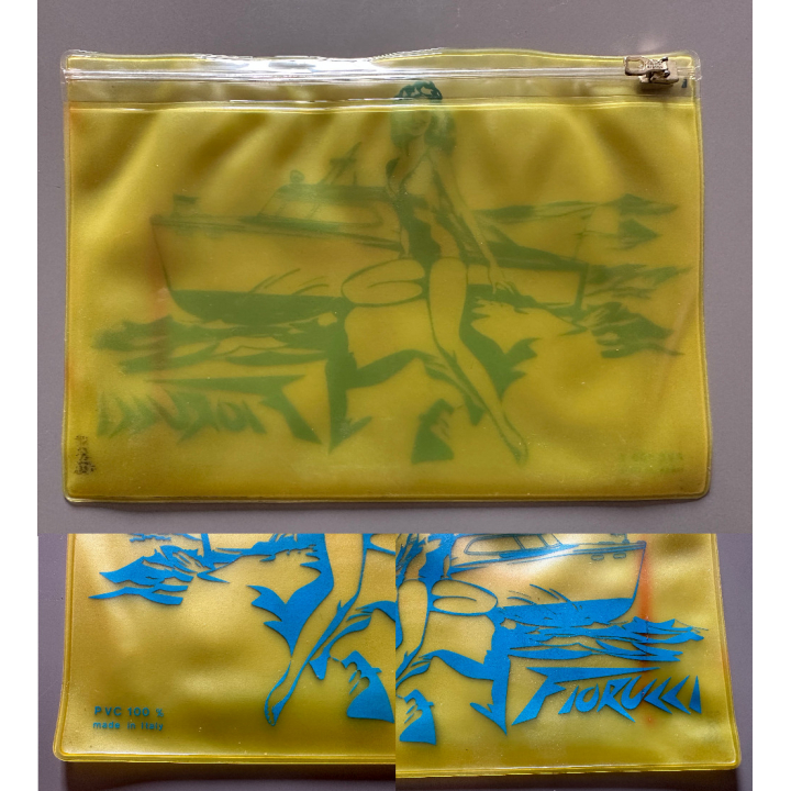 Rare Vintage Fiorucci Beach Vanity Bag - Pin-Up (Italy ~1980s)