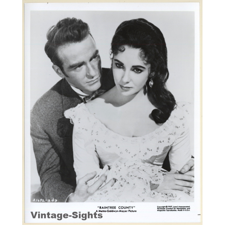 Liz Taylor & Montgomery Clift: Raintree County (Vintage Movie Still Photo ~1970s)