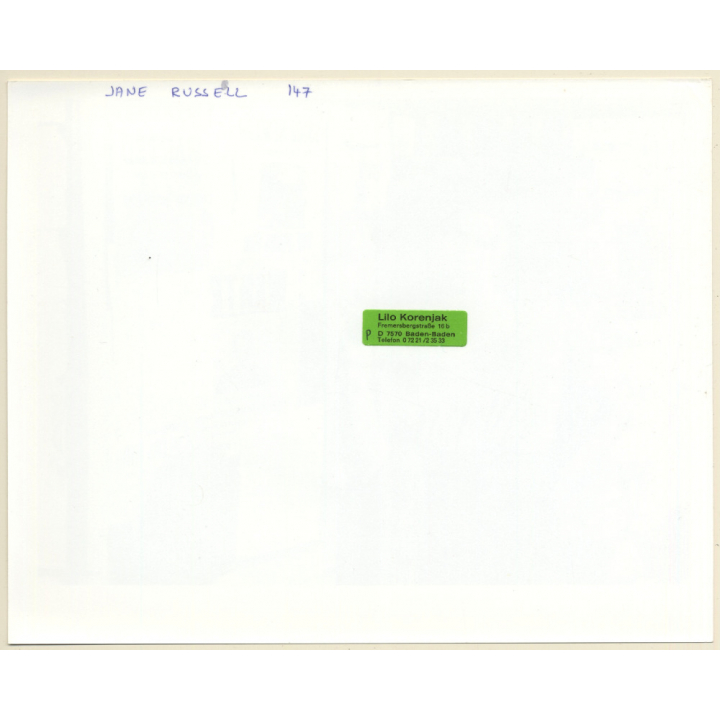 Jane Russell: The Outlaw (Vintage Movie Still Photo ~1970s)